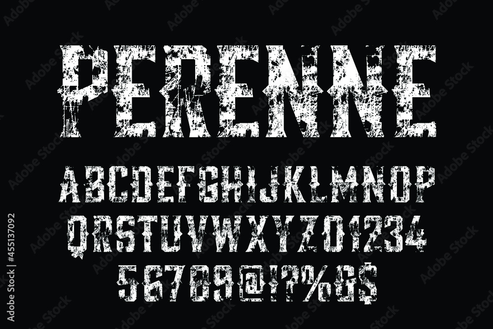 Poster font.alphabet.typeface.script.shadow effect.handcrafted handwritten vector label design old style.vi