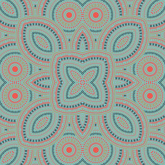 Beautiful italian maiolica tile seamless pattern. Ethnic geometric vector swatch. Quilt print design. Stylish italian mayolica tilework seamless pattern. Geometric shapes wallpaper.