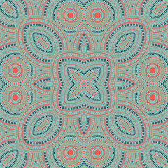 Beautiful italian maiolica tile seamless pattern. Ethnic geometric vector swatch. Quilt print design. Stylish italian mayolica tilework seamless pattern. Geometric shapes wallpaper.