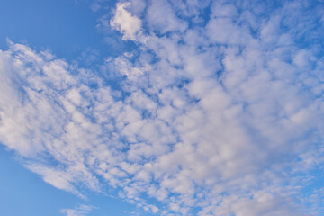 clouds in a blue sunny sky