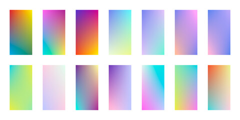 Soft color background. Creative multicolored blurred. Modern screen vector design for mobile app. Soft color gradients. Vector illustration.