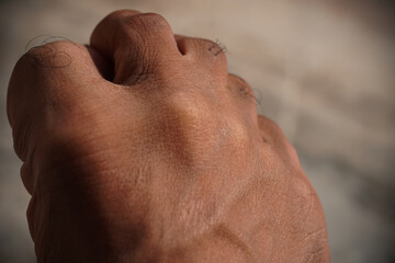 Naklejka premium tired feet close up image