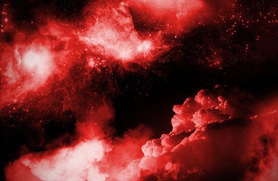 abstract colorful cosmos nebula star stars background bg wallpaper art © Ravenzcore