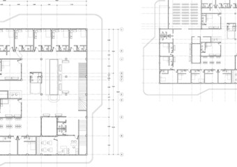 Write a blueprint hospital architecture for building.