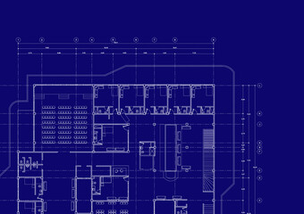 Obraz premium Write a blueprint hospital architecture for building.