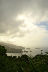 sunset over the Caribbean sea