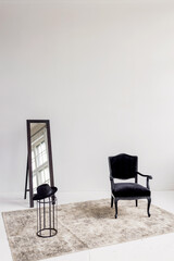 Fototapeta na wymiar Vintage armchair and mirror