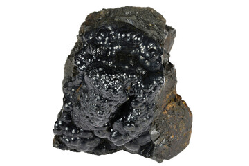 goethite from La Arboleda, Spain isolated on white background