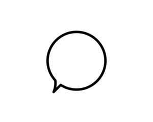 Speech bubble icon. Isolated communication and speech bubble icon line style. Premium quality vector symbol drawing concept for your logo web mobile app UI design.
