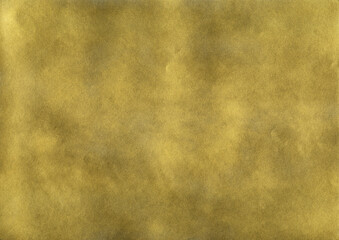 Subtle noise gold spray paint texture. Luxury glistering golden abstract splattered background.