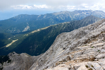 Landscape from Vihren Peak, Pirin Mountain, Bulgaria