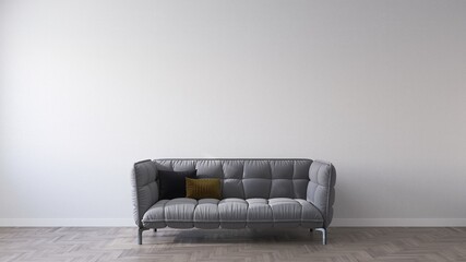 Fototapeta premium Empty living room with sofa.