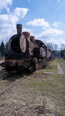 Plakat Old steam train