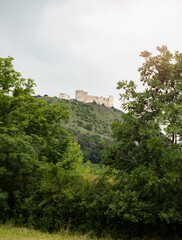 Fototapeta na wymiar Castle Devicky in in Palava region, Czech republic. Popular ruins