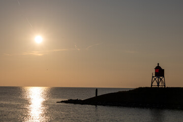 Ijsselmeer bij zonsondergang