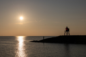 Ijsselmeer bij zonsondergang