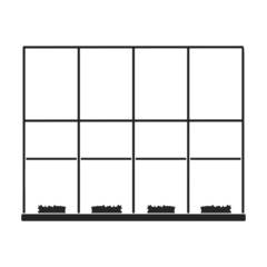 Greenhouse vector icon.Black vector icon isolated on white background greenhouse.