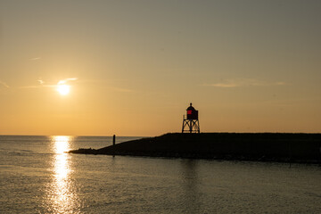Ijsselmeer bij zonsondergang