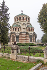 Fototapeta na wymiar Panorama of the center of city of Pleven, Bulgaria