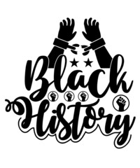 Fototapeta premium Black History Month Svg design
