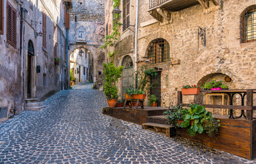 Scenic sight in Palombara Sabina, beautiful little town in the province of Rome, Lazio, Italy.