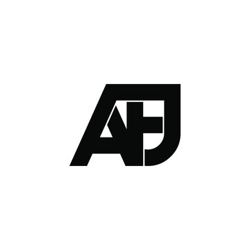 afj initial letter monogram logo design