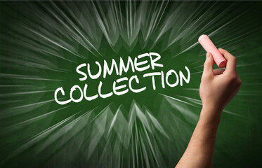 Hand drawing online shopping concept