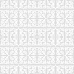 white background with floral ornament, seamless pattern