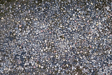 Granite crumb surface Top view, copy space