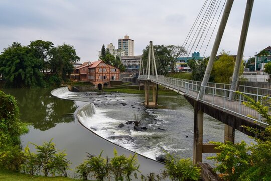Timb&oacute; SC - Jardim do Imigrante tourist complex and city of Timb&oacute;, Santa Catarina, Brazil