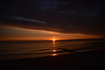 Obraz premium Sunrise at the New Jersey shore.