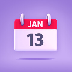 3D Calendar - January 13th
