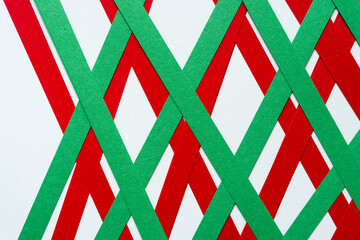 red and green stripes