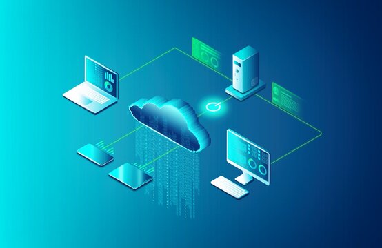 Software as a Service - SaaS - Cloud-based Software Concept