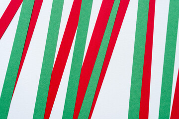 green, red and white striped background