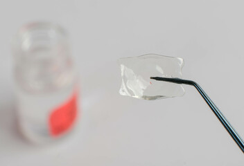 closeup photo of implantable collamer lens (ICL) for refractive error surgery