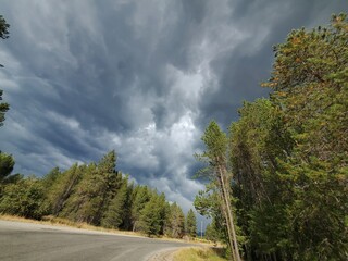 Fototapeta na wymiar Clouds Over Idaho