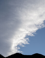 Obraz na płótnie Canvas clouds in the mountains