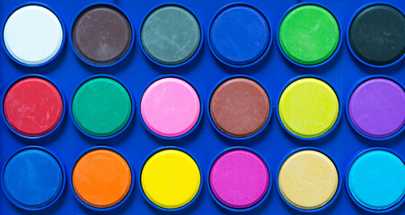 color palette of paint