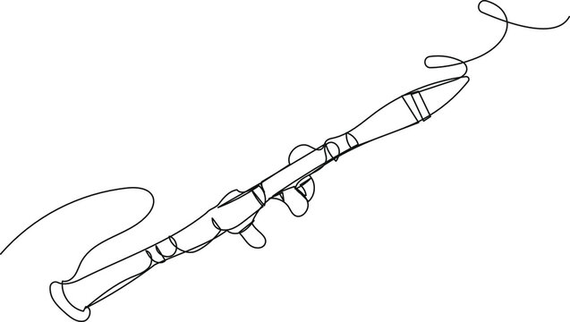 recommend clip art: Hand RPG one line in vector format on white isolate. Bazooka for blowing up planes, tanks, helicopters. Explosive weapons of the military and terrorists. Outline stock illustration of rocket weapon.