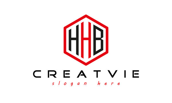 letters logo, letters HHB modern unique minimalist creative polygon logo design, vector template