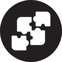 puzzle glyph icon