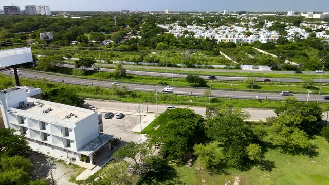 Orbital view of 5g antenna in new merida yucatan