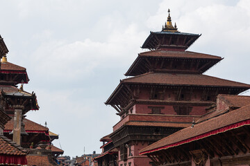 ネパール　パタンのダルバール広場に建つ旧王宮