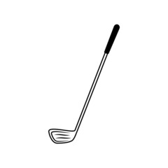 Golf stick icon design template illustration isolated