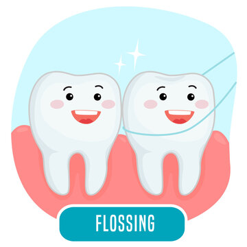 dental flossing routine 