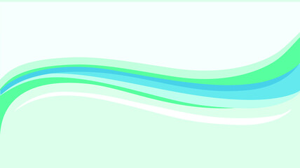 green abstract curve pattern background with copy space, Wave Abstract Background. For Design Flyer, Banner, Landing Page. Vector Illustration with Color Gradient