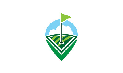 Sport location news field Abstract Logo icon company Design Vector.svg