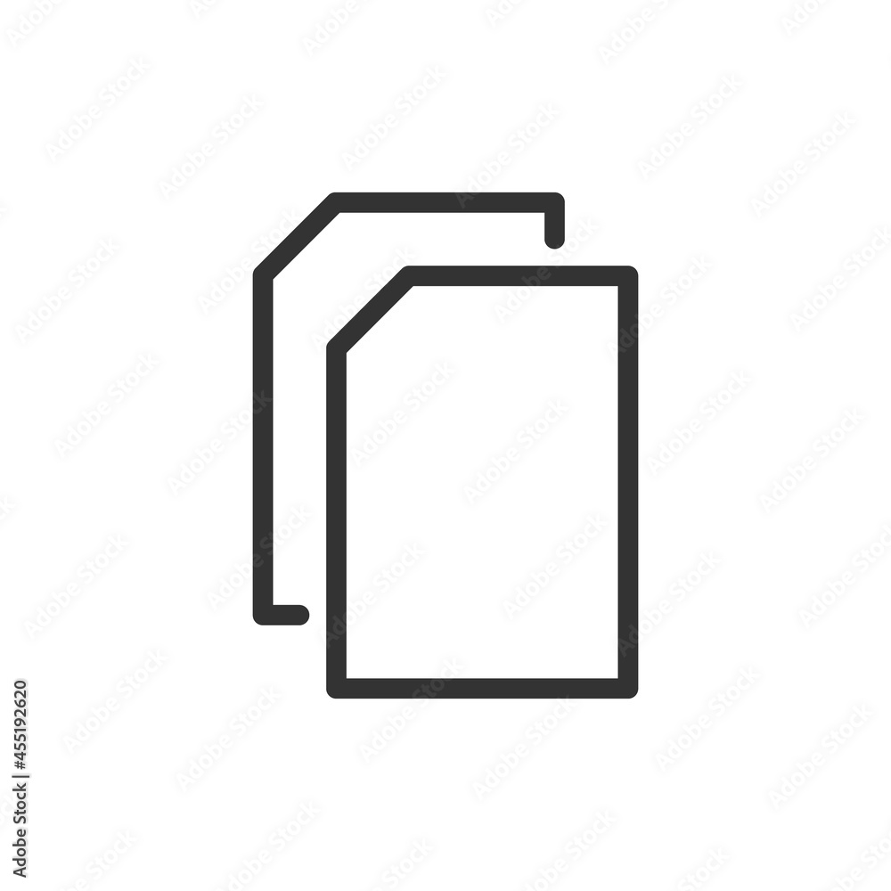 Poster document minimal line icon.