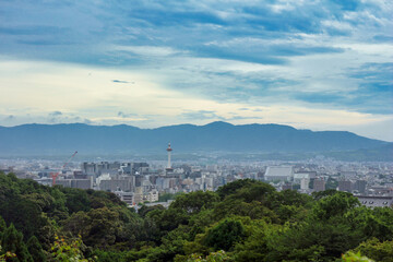 高台から見た京都の街並み